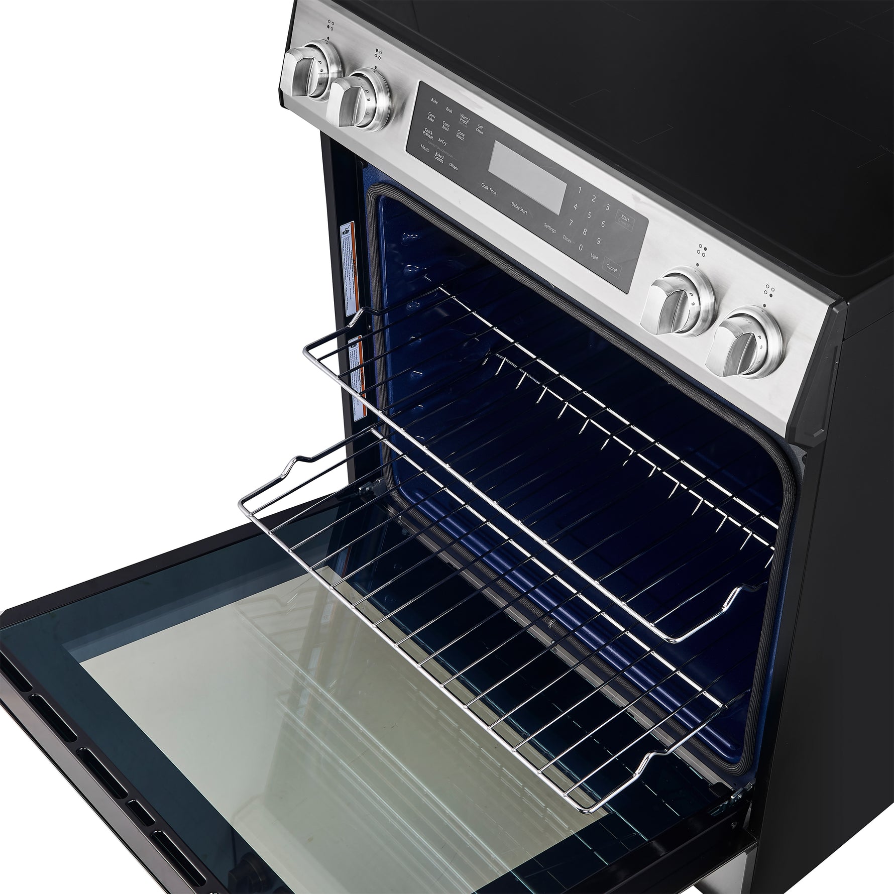 Forno Donatello Espresso 30-Inch Slide-In Stainless Steel Induction Range, Convection Oven, 5 Cooking Zones, Touch Control Panel - BonPrix Électroménagers