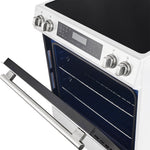 Forno Donatello Espresso 30-Inch Slide-In White Induction Range, Convection Oven, 5 Cooking Zones, Touch Control Panel - BonPrix Électroménagers