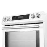 Forno Donatello Espresso 30-Inch Slide-In White Induction Range, Convection Oven, 5 Cooking Zones, Touch Control Panel - BonPrix Électroménagers