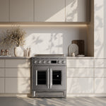 Forno Torino 30 Inch French Door Induction Range with Air Fryer and True Convection Oven - BonPrix Électroménagers