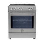 Forno Leonardo Espresso 30-Inch Slide-In Stainless Steel Induction Range, Convection Oven, 5 Cooking Zones - BonPrix Électroménagers