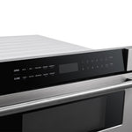 Forno Capoliveri 30-Inch Microwave Drawer, Stainless Steel, 1.2 cu.ft, 1500 Watts, Built-In, Touch Control LCD Display, Auto-Touch Open/Close, 11 Power Levels, Sensor Cooking - BonPrix Électroménagers