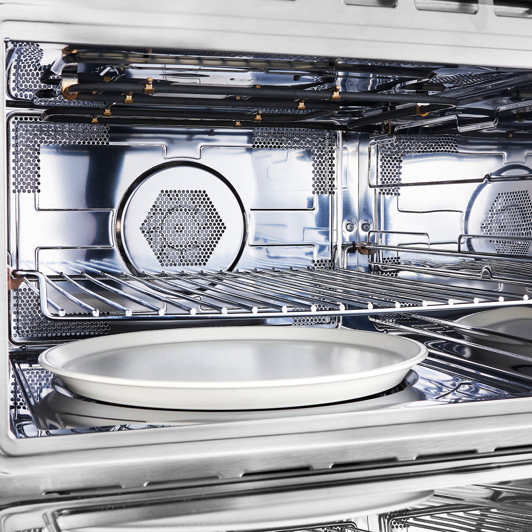 Forno Oliena Espresso White 24-Inch Built-In Microwave and Convection Oven Combo, 1.6 cu.ft, 1750W Convection, 1000W Microwave, Stainless Steel Interior, Glass Touch Controls, Sensor Cooking - BonPrix Électroménagers