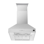 Forno Coppito 30-Inch Island Range Hood, Stainless Steel, LED Lighting, Adjustable Fan Speeds - BonPrix Électroménagers