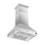 Forno Coppito 30-Inch Island Range Hood, Stainless Steel, LED Lighting, Adjustable Fan Speeds - BonPrix Électroménagers