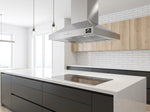 Hotte de cuisine îlot Forno Coppito 30 pouces, Acier inoxydable, Éclairage LED, Vitesses de ventilateur réglables