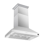 Forno Coppito 48-Inch Island Range Hood, Stainless Steel, LED Lighting, Adjustable Fan Speeds - BonPrix Électroménagers