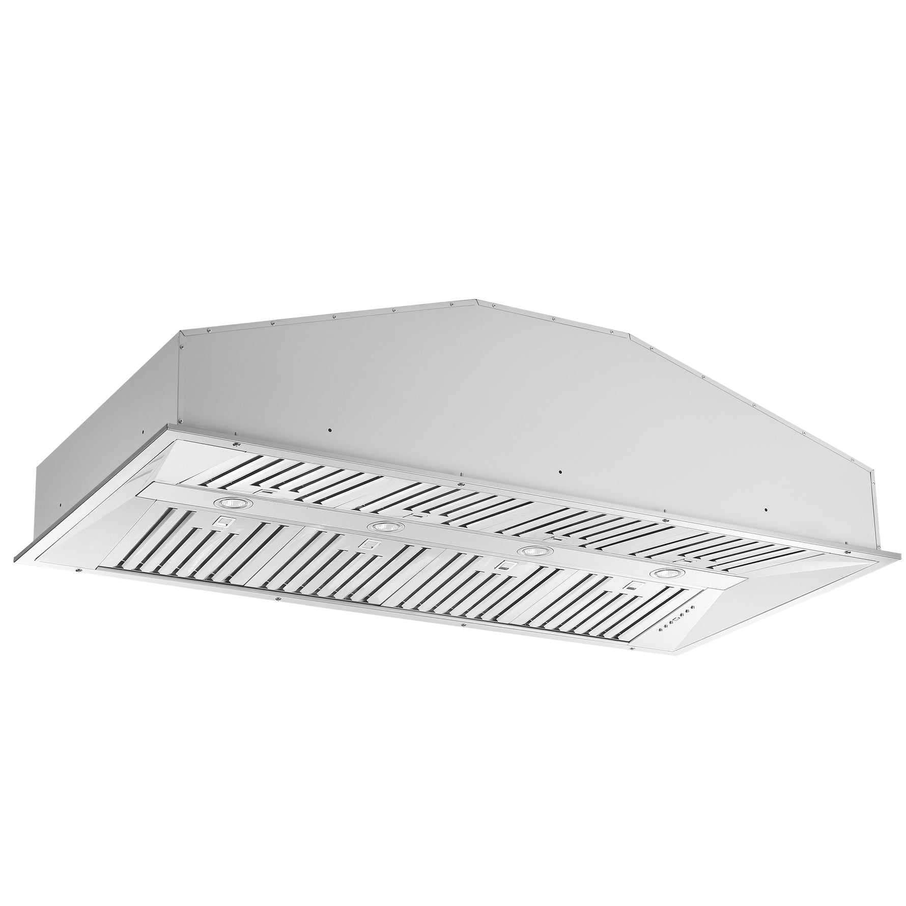 Forno Altilia 60-Inch Insert Range Hood, Stainless Steel, LED Lighting, Baffle Filters - BonPrix Électroménagers