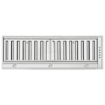 Forno Frassanito 36-Inch Recessed Range Hood, 450 CFM, Stainless Steel Baffle Filters, LED Lighting - BonPrix Électroménagers