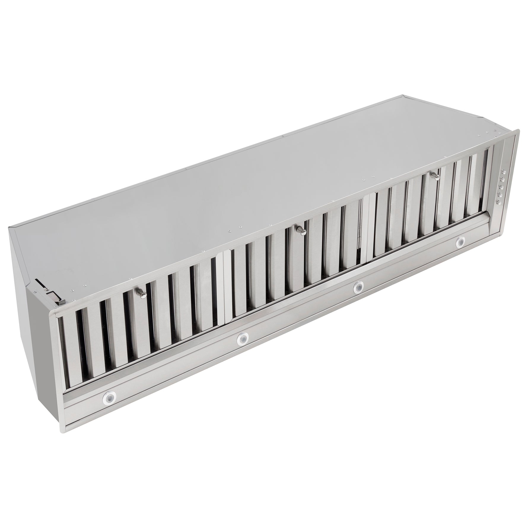 Forno Frassanito 48-Inch Recessed Range Hood, Stainless Steel Baffle Filters, LED Lighting - BonPrix Électroménagers