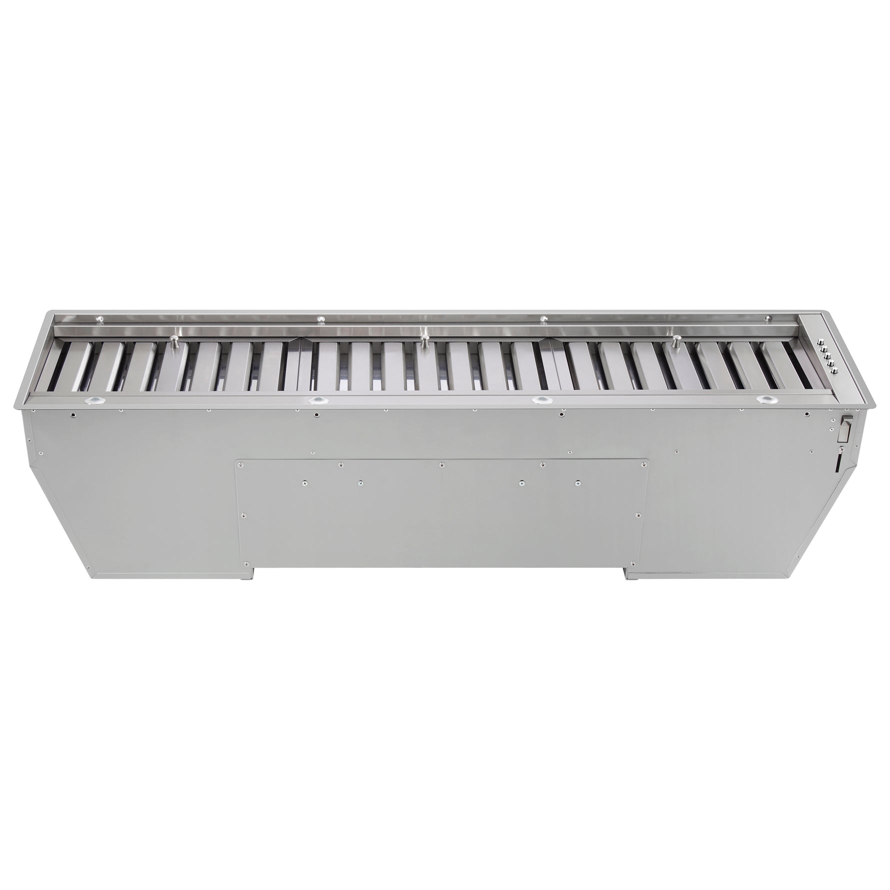 Forno Frassanito 48-Inch Recessed Range Hood, Stainless Steel Baffle Filters, LED Lighting - BonPrix Électroménagers
