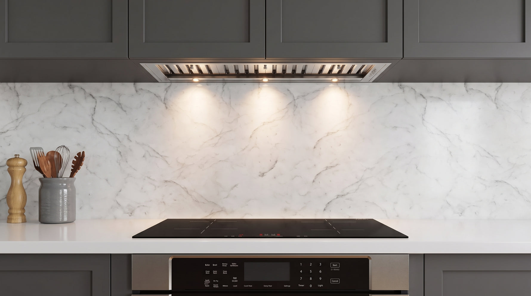 Hotte de cuisine encastrée Forno Frassanito de 48 pouces, filtres à baffle en acier inoxydable, éclairage LED