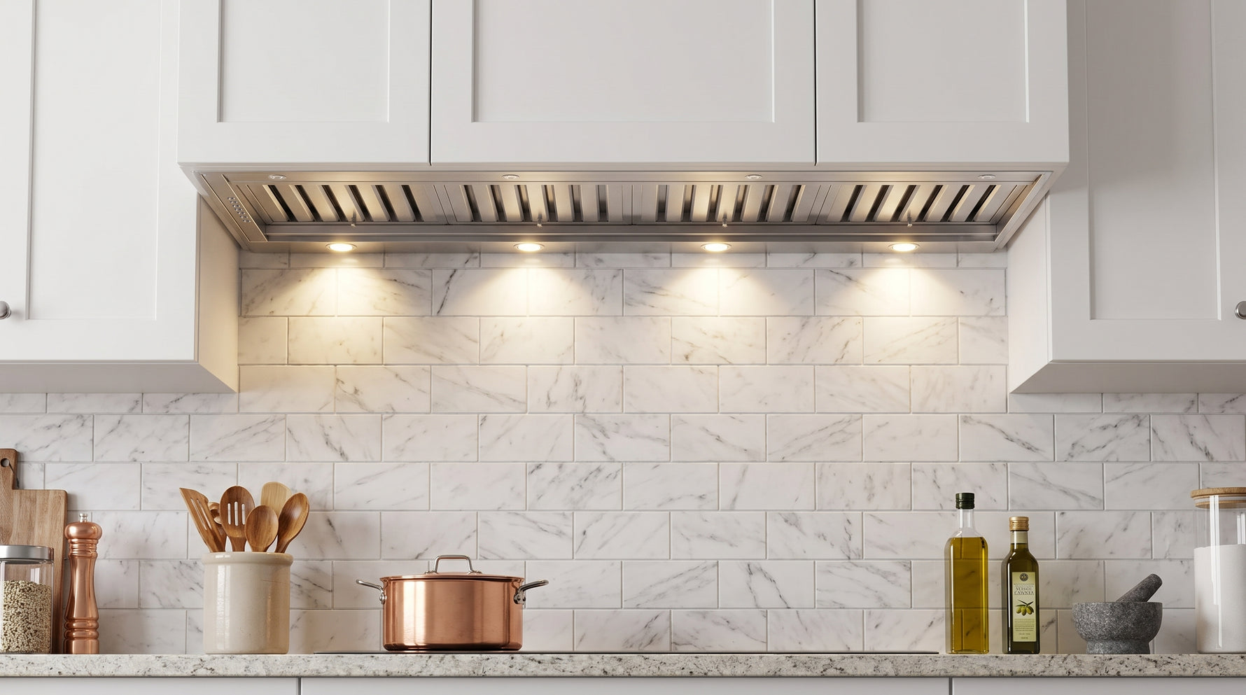 Hotte de Cuisine Encastrable Forno Frassanito 60 pouces, Filtres en Acier Inoxydable, Éclairage LED