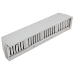 Forno Frassanito 60-Inch Recessed Range Hood, Stainless Steel Baffle Filters, LED Lighting - BonPrix Électroménagers