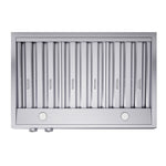 Forno Biagio 36-Inch Wall Mounted Range Hood, Stainless Steel, Heavy Duty - BonPrix Électroménagers