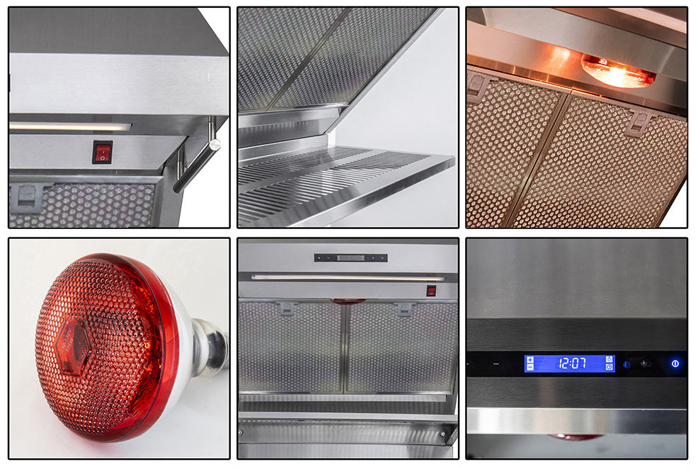 Forno Savona 30-Inch Wall Mount Range Hood, Hybrid Filters, Backsplash Included - BonPrix Électroménagers