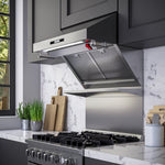 Forno Savona 30-Inch Wall Mount Range Hood, Hybrid Filters, Backsplash Included - BonPrix Électroménagers