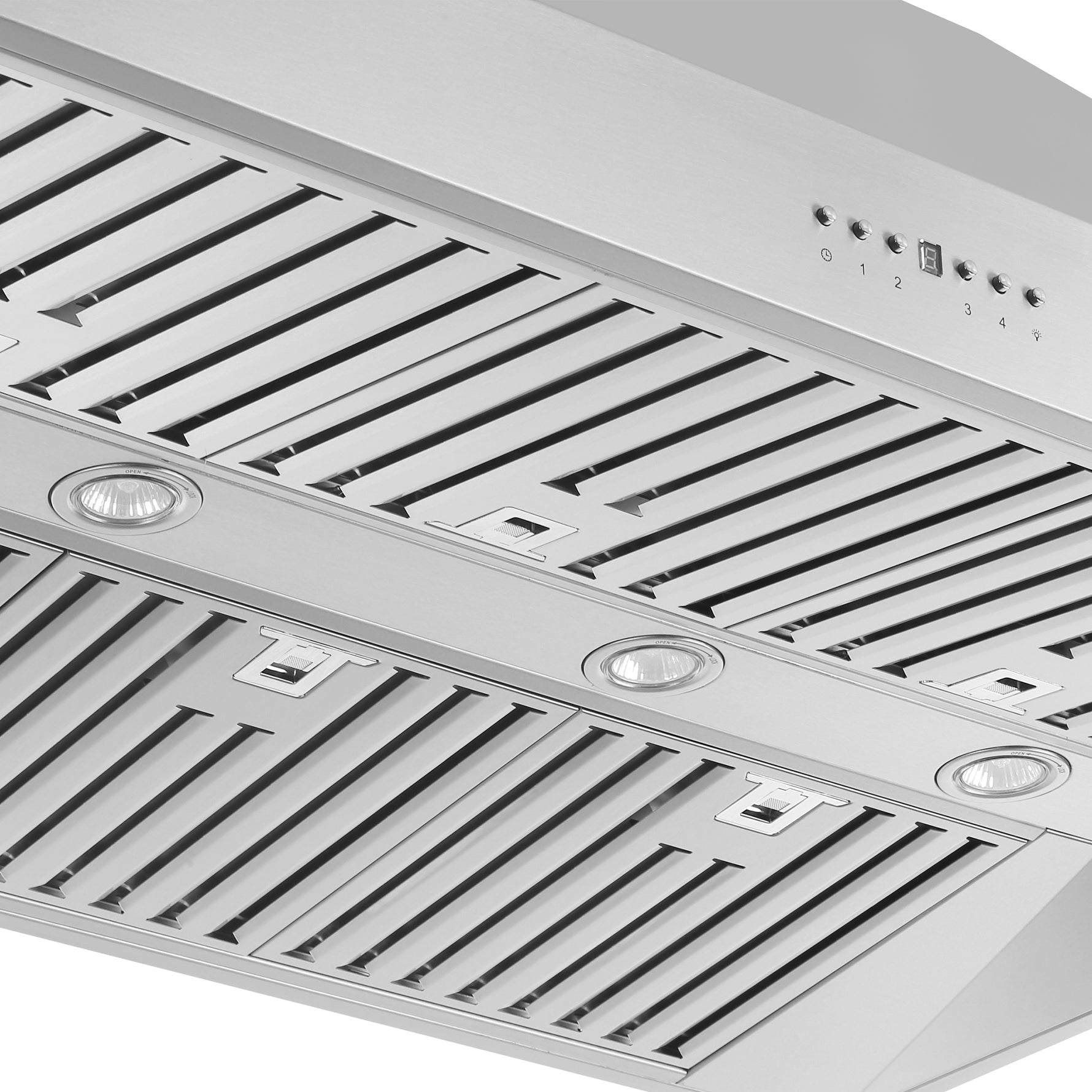 Forno Orvieto 48-Inch Wall Mount Range Hood, LED Lighting, Heavy Duty, Stainless Steel - BonPrix Électroménagers
