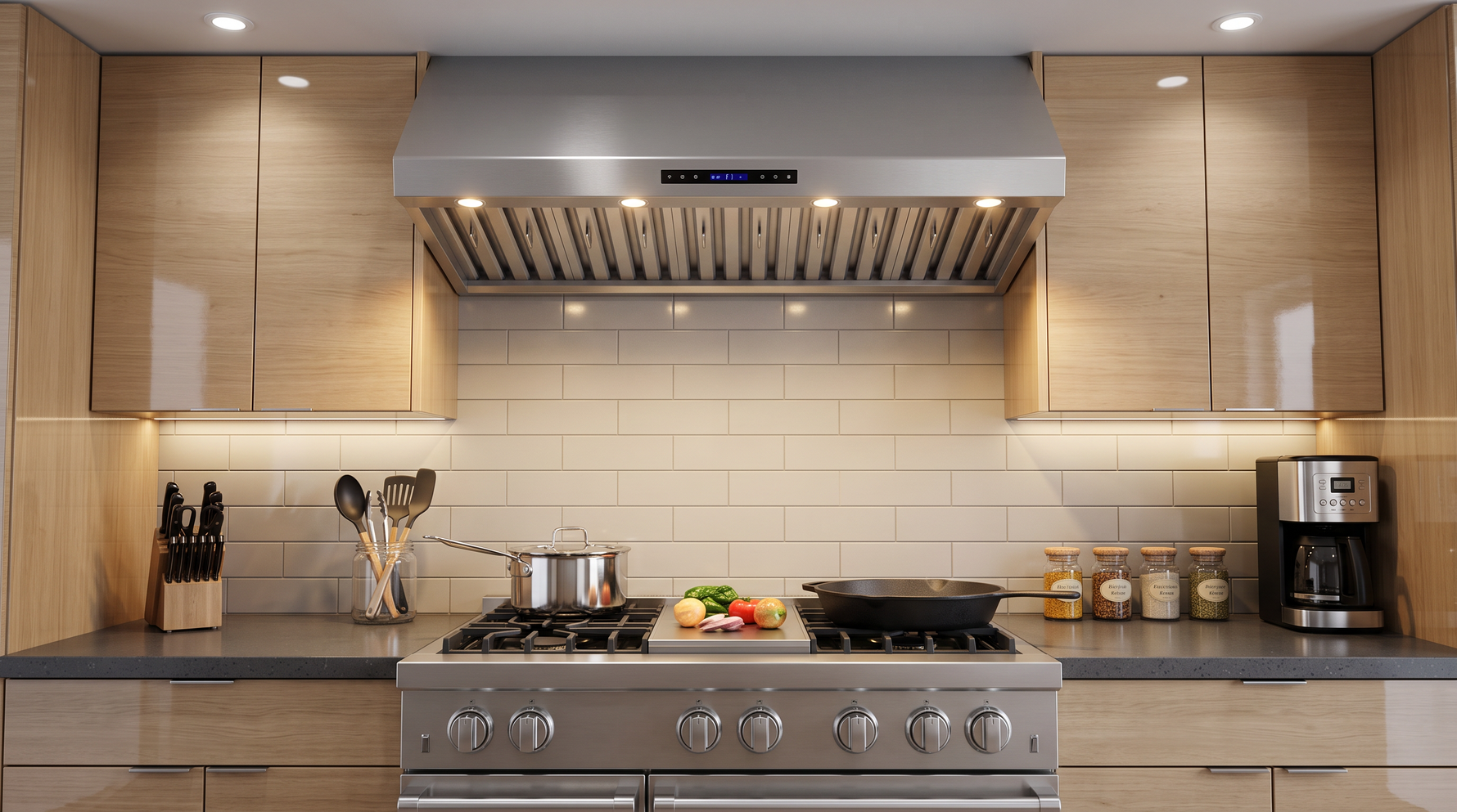 Hotte de cuisine murale Forno Palazzo 60 pouces, Acier inoxydable, Filtres à baffle robustes, Télécommande