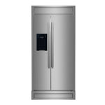 Forno Salerno 40-Inch Built-In Stainless Steel Refrigerator, 20 cu.ft, Modern Decorative Grill, ENERGY STAR Certified - BonPrix Électroménagers