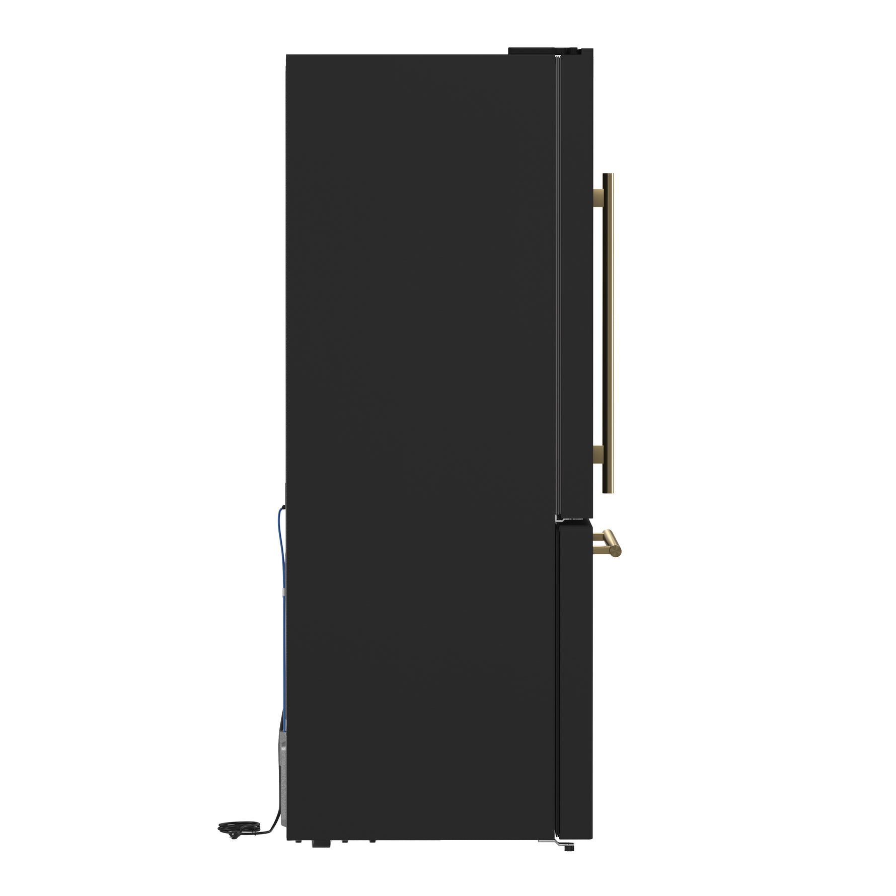Forno Milano Espresso 31-Inch Black Bottom Freezer Refrigerator, 17.2 Cu. Ft., Energy-Efficient, No Frost, Built-In Ice Maker - BonPrix Électroménagers