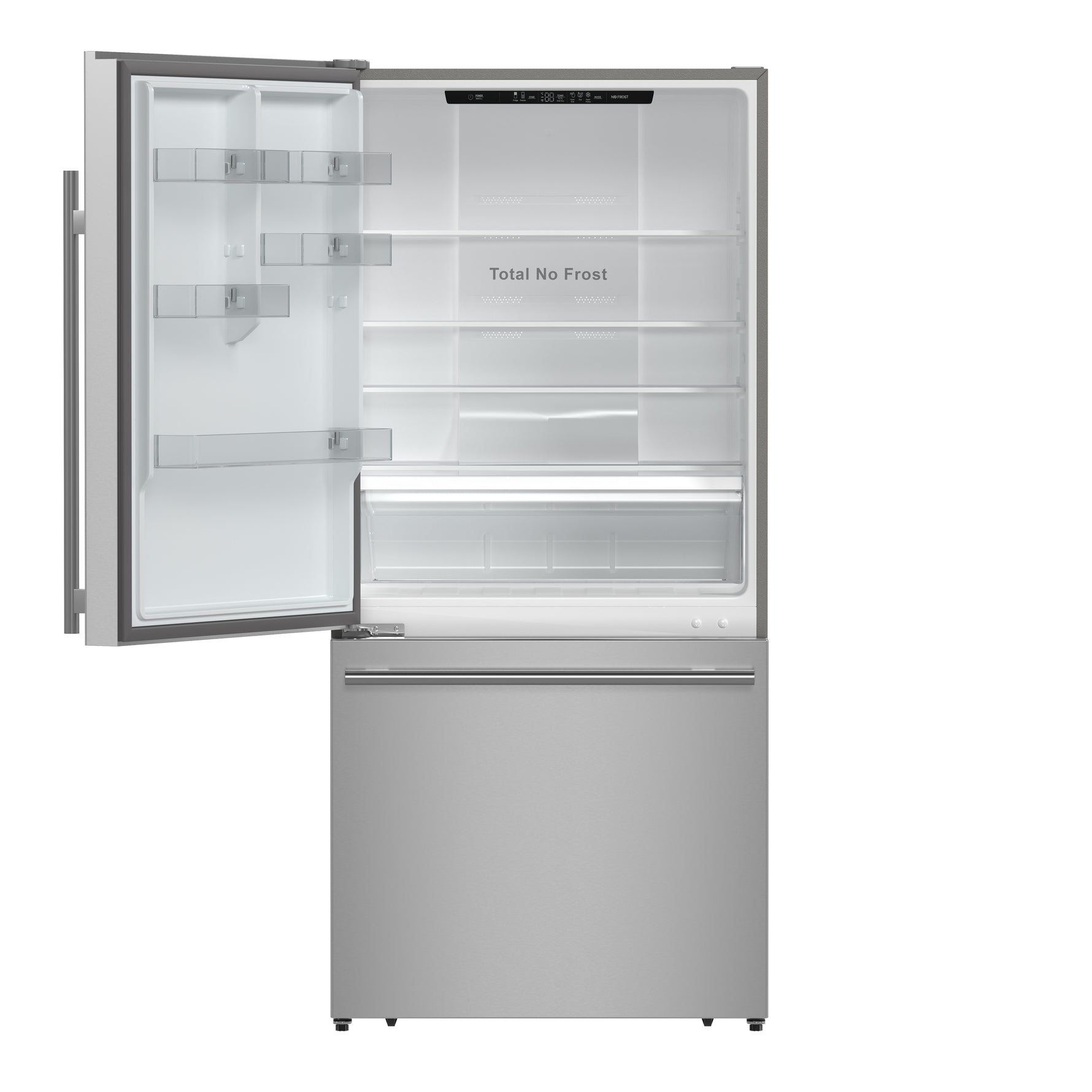 Forno Milano Espresso 31-Inch Stainless Steel Bottom Freezer Refrigerator, 17.2 cu.ft., Built-In Ice Maker, ENERGY STAR - BonPrix Électroménagers