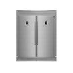 FORNO Premium 2-Piece Kitchen Bundle - Capriasca 48" Stainless Steel Range, Rizzuto 60" W. Dual Combo Convertible Refrigerator - FBDL-019-04CAUS - BonPrix Électroménagers