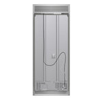Forno Gallipoli 30-Inch French Door Refrigerator, 17.5 cu.ft Capacity, Decorative Grill, 34-Inch Width, Stainless Steel, No Frost Technology, Energy Efficient - BonPrix Électroménagers
