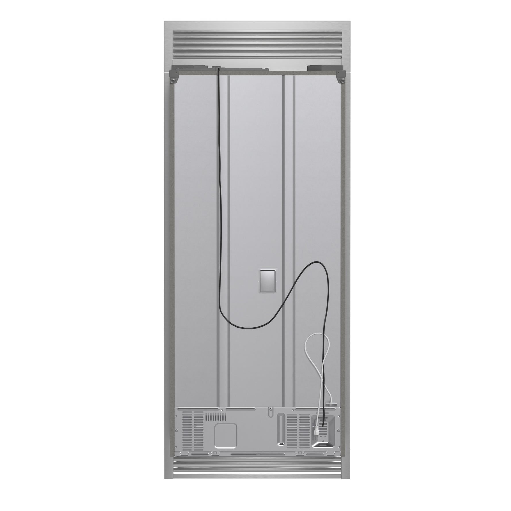 Forno Gallipoli 30-Inch French Door Refrigerator, 17.5 cu.ft Capacity, Decorative Grill, 34-Inch Width, Stainless Steel, No Frost Technology, Energy Efficient - BonPrix Électroménagers