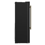Forno Salerno Espresso 33-Inch Black Side-by-Side Refrigerator, 15.6 Cu. Ft., Energy-Efficient, No Frost, Modern Design - BonPrix Électroménagers