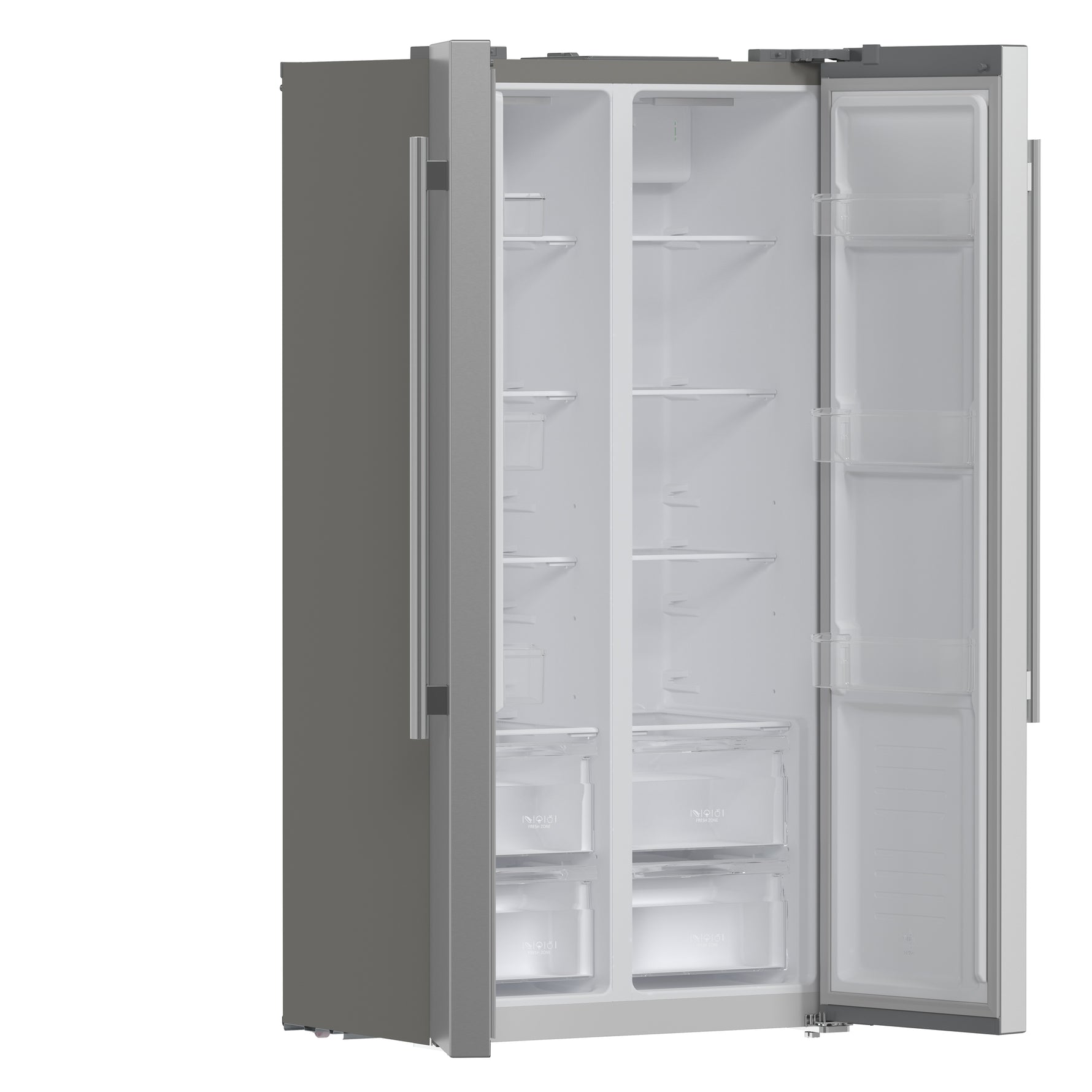 Forno Salerno 33-Inch Side-by-Side Stainless Steel Refrigerator, 15.6 cu.ft, ENERGY STAR Certified - BonPrix Électroménagers
