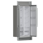 Forno Salerno 37-Inch Built-In Stainless Steel Refrigerator, 15.6 cu.ft, Decorative Grill, ENERGY STAR Certified - BonPrix Électroménagers