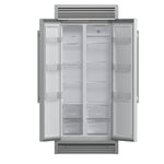 Forno Salerno 37-Inch Built-In Stainless Steel Refrigerator, 15.6 cu.ft, Decorative Grill, ENERGY STAR Certified - BonPrix Électroménagers