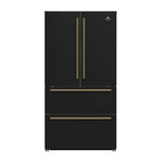 Forno Moena Espresso 36-Inch Black French Door Refrigerator, 19.2 Cu. Ft., Frost-Free, Automatic Ice Maker, ENERGY STAR Certified - BonPrix Électroménagers
