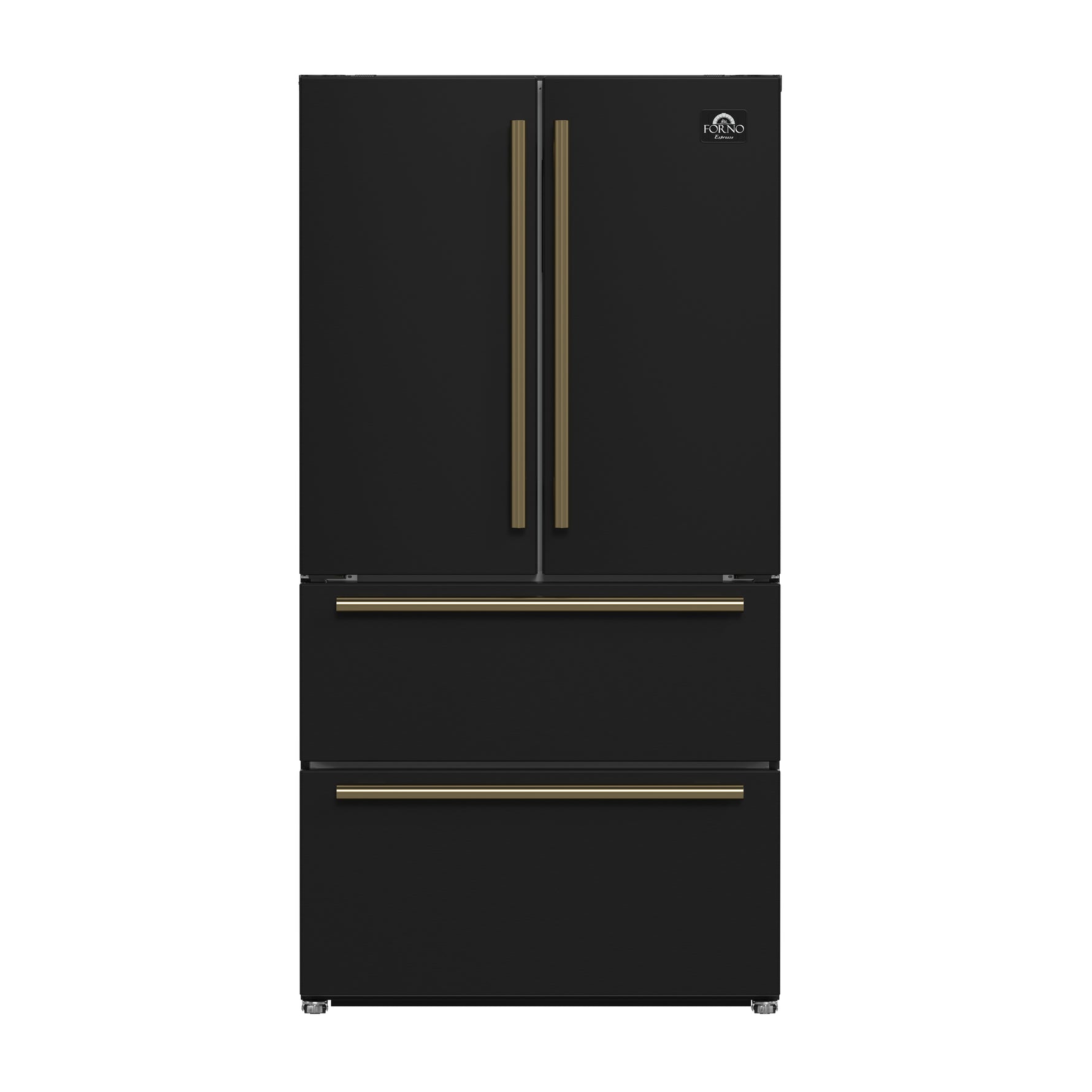 Forno Moena Espresso 36-Inch Black French Door Refrigerator, 19.2 Cu. Ft., Frost-Free, Automatic Ice Maker, ENERGY STAR Certified - BonPrix Électroménagers