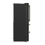Forno Moena Espresso 36-Inch Black French Door Refrigerator, 19.2 Cu. Ft., Frost-Free, Automatic Ice Maker, ENERGY STAR Certified - BonPrix Électroménagers