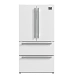 Forno Moena Espresso 36-Inch White French Door Refrigerator, 19.2 Cu. Ft., Frost-Free, Automatic Ice Maker, ENERGY STAR Certified - BonPrix Électroménagers
