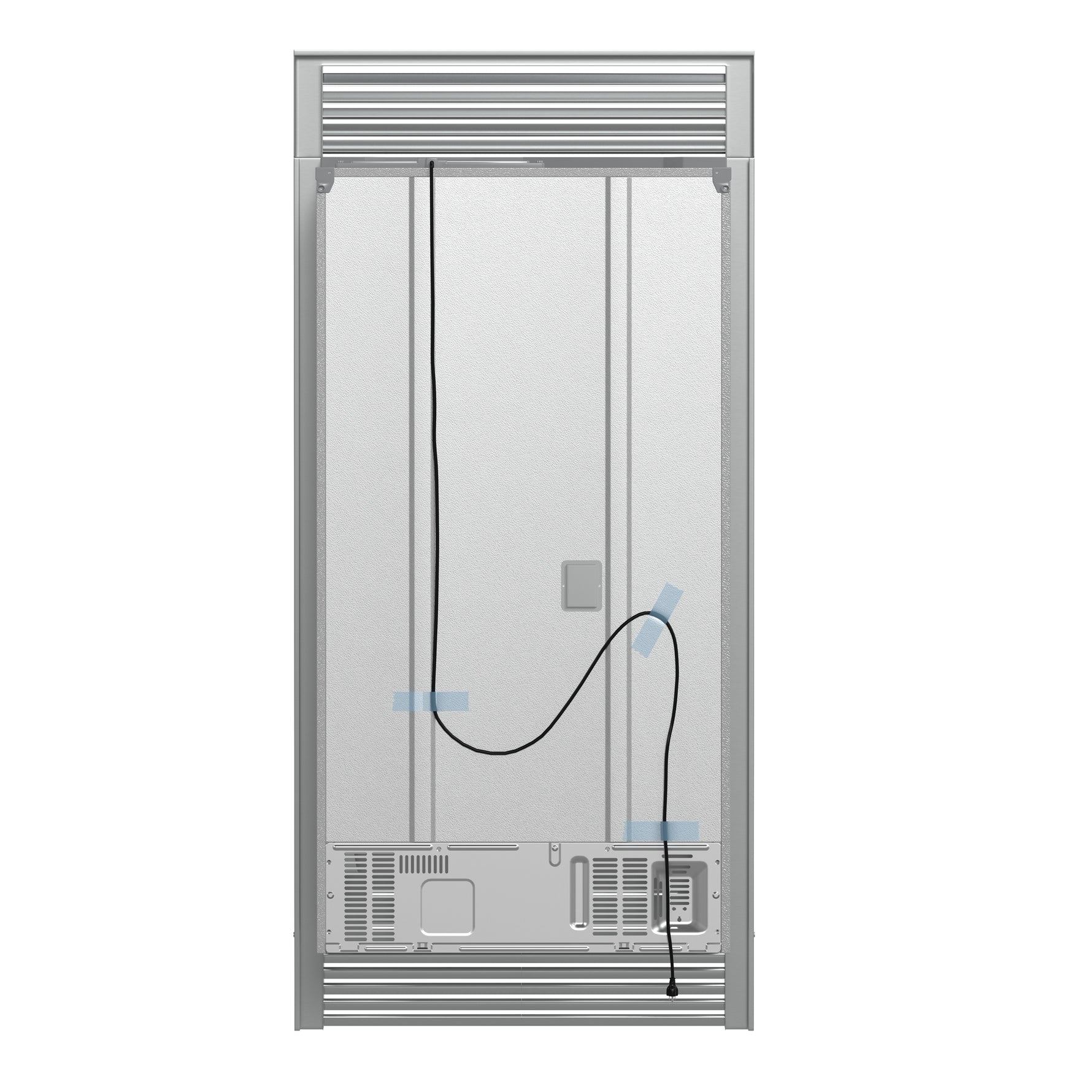 Forno Moena 40-Inch French Door Refrigerator, Stainless Steel, 19.2 cu.ft, Decorative Grill, ENERGY STAR Certified - BonPrix Électroménagers