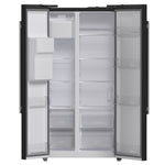 Forno Salerno Espresso 36-Inch Black Side-by-Side Refrigerator, 20 Cu. Ft., Frost-Free, Ice & Water Dispenser, ENERGY STAR Certified - BonPrix Électroménagers