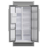 Forno Salerno 40-Inch Built-In Stainless Steel Refrigerator, 20 cu.ft, Decorative Grill, ENERGY STAR Certified - BonPrix Électroménagers