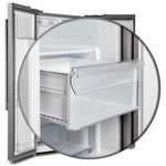 Forno Salerno 40-Inch Built-In Stainless Steel Refrigerator, 20 cu.ft, Decorative Grill, ENERGY STAR Certified - BonPrix Électroménagers