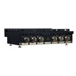 Valente 36" Gas Cooktop in Black, 6 Sealed burners, 71,000 BUT Output, 1 Antique Brass Dual-Ring Burner, Continuous Cast Iron Grates