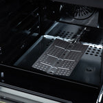 Forno Breno 24 Inch Freestanding Gas Range in Black with Antique Brass, Compact Design - BonPrix Électroménagers