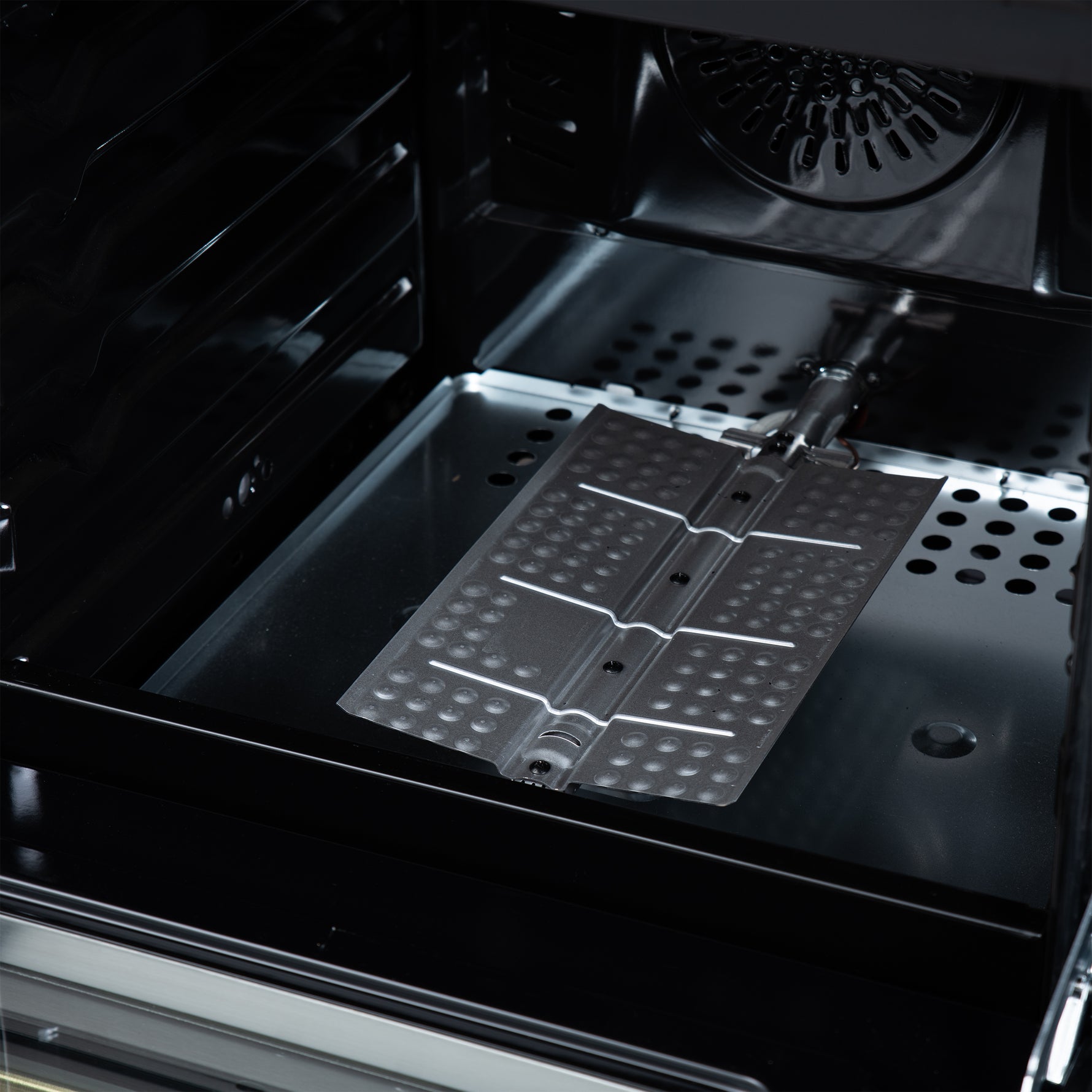 Forno Breno 24 Inch Freestanding Gas Range in Black with Antique Brass, Compact Design - BonPrix Électroménagers