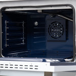 Forno Massimo 30-Inch Black Freestanding Gas Range, 5 Burners, True Convection Oven - BonPrix Électroménagers