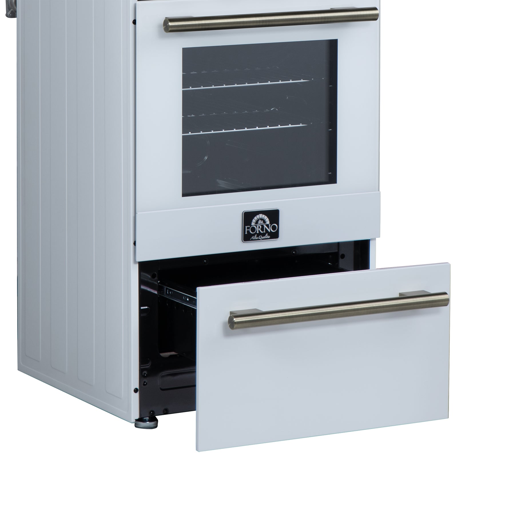 Forno Lamazze 20 Inch Freestanding Gas Range in White, Compact Design - BonPrix Électroménagers