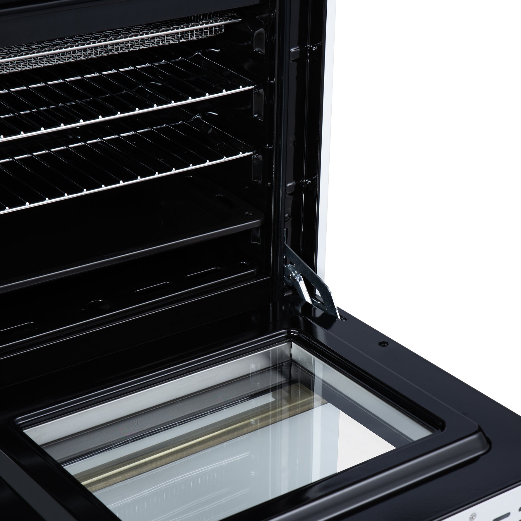 Forno Breno 24 Inch Freestanding Gas Range in White with Antique Brass, Plug Included, Energy Efficient - BonPrix Électroménagers