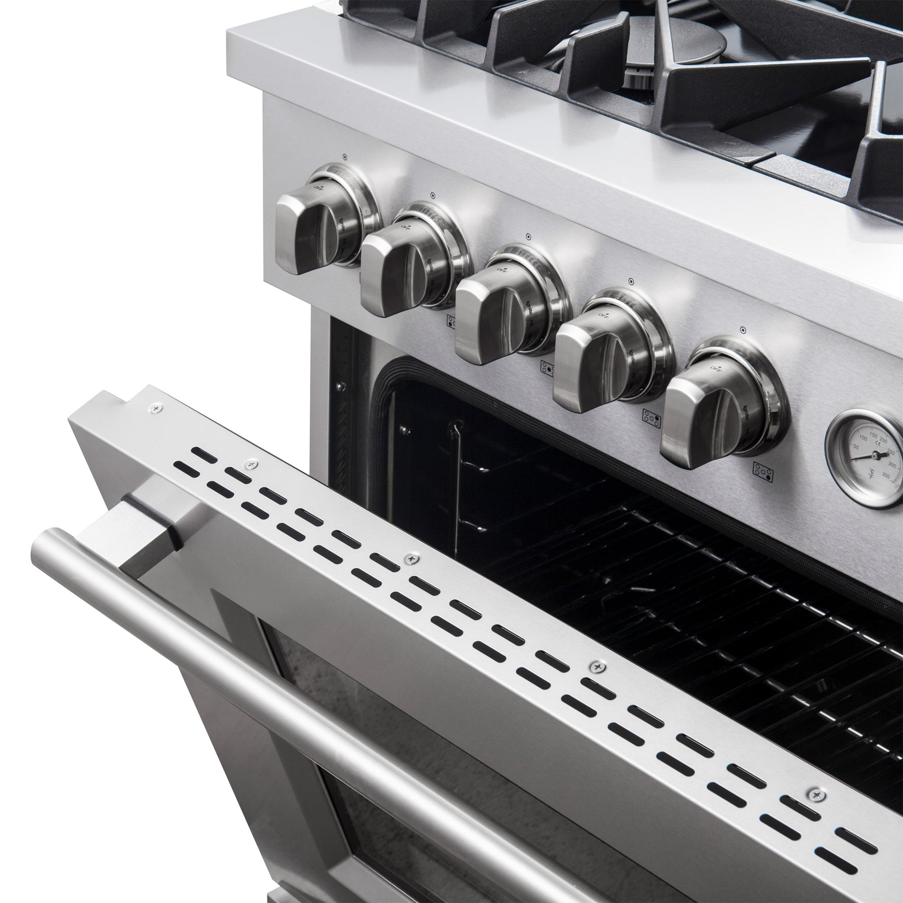 FORNO Giovanni 30-inch Gas Range Stainless Steel, 5 Burners 67,000 BTU, 4.32 cu.ft. Convection Oven - BonPrix Électroménagers