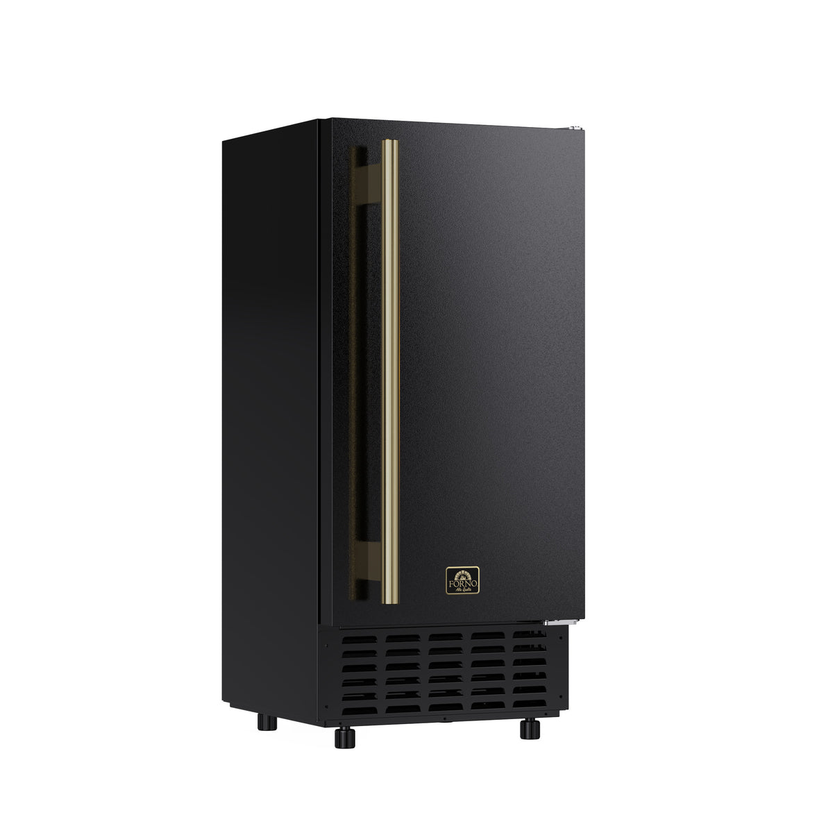 Cristallo 15 Inch Freestanding/Undercounter Ice maker, 66.1 lbs Chewable nugget, 8 kg / 17.6 lbs of ice storage, Black