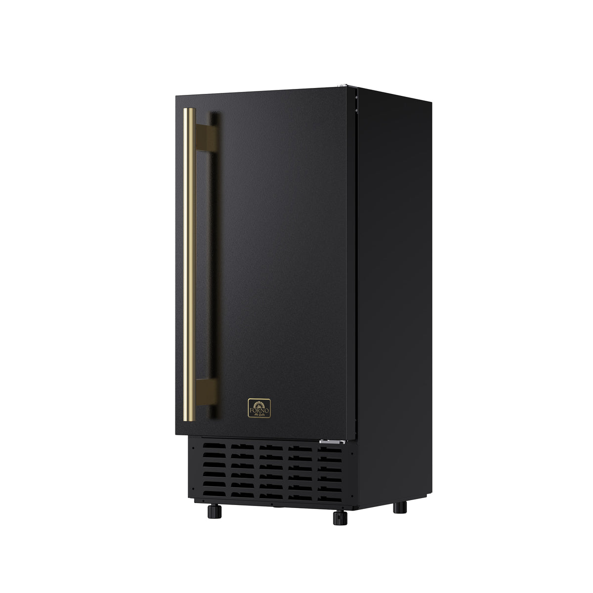 Cristallo 15 Inch Freestanding/Undercounter Ice maker, 66.1 lbs Chewable nugget, 8 kg / 17.6 lbs of ice storage, Black